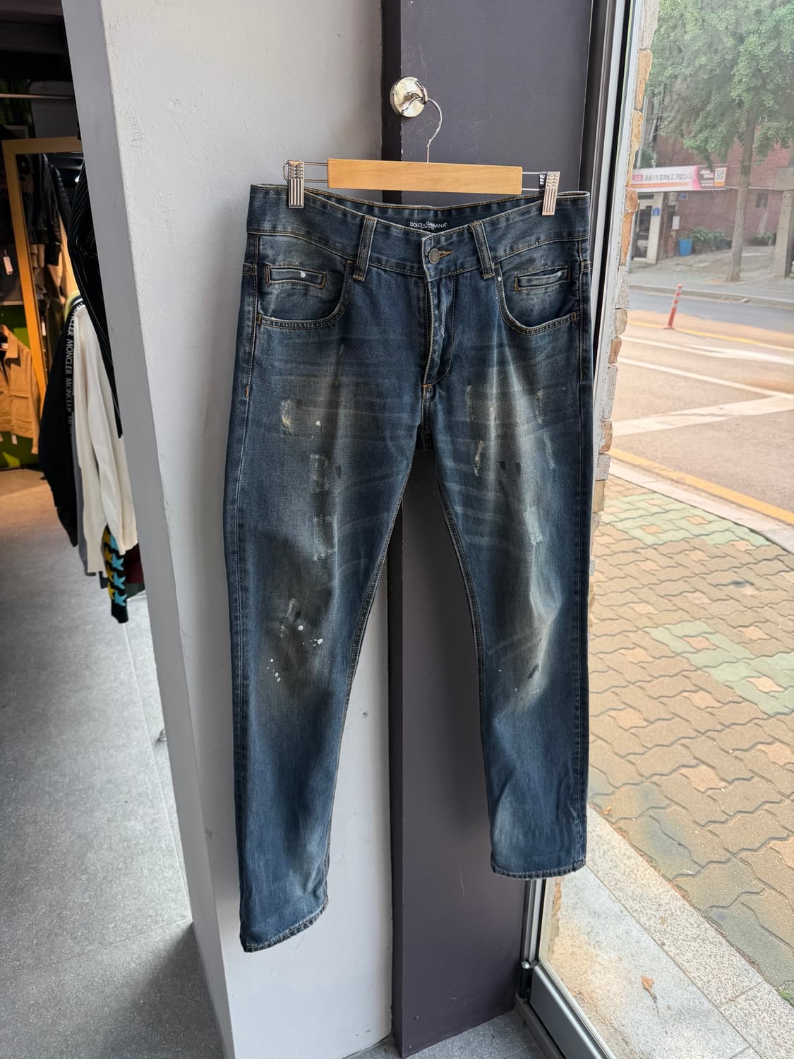 32/ 돌체앤가바나 페인팅 워싱 데님팬츠 상품이미지4