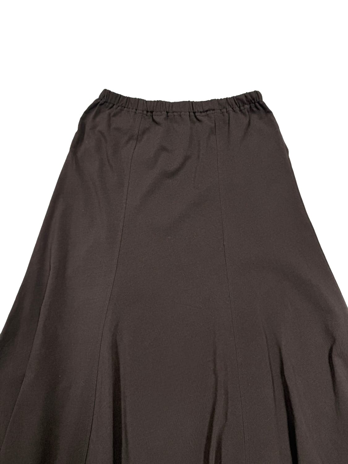 빈티지 브라운 플레어 롱 스커트 상품이미지3