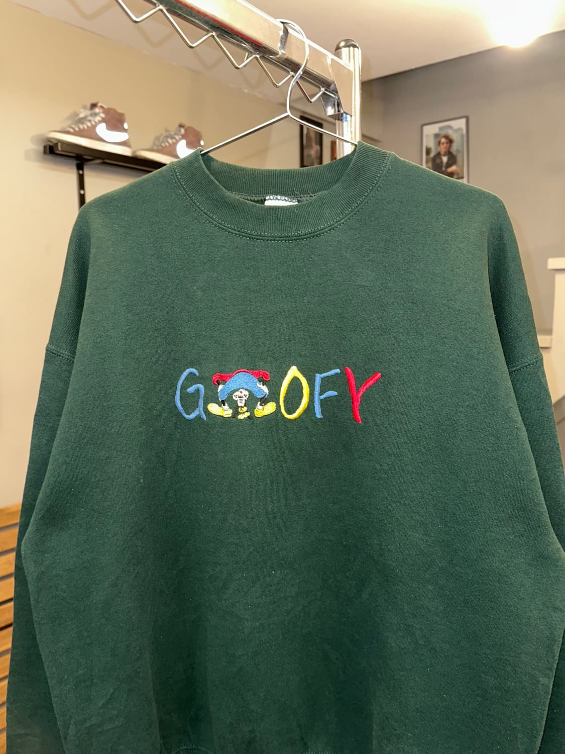 90’s Disney Goofy logo embroidery sweats 상품이미지6