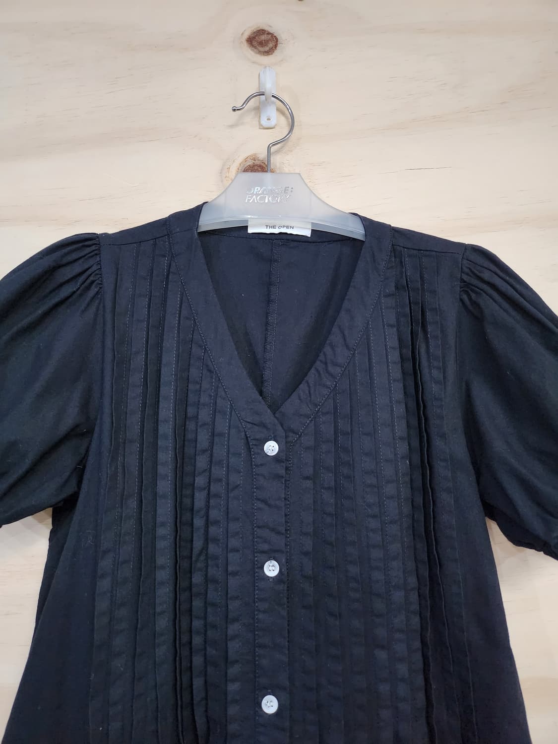 699) 오픈프로덕트 퍼프 소매 롱 원피스 상품이미지4