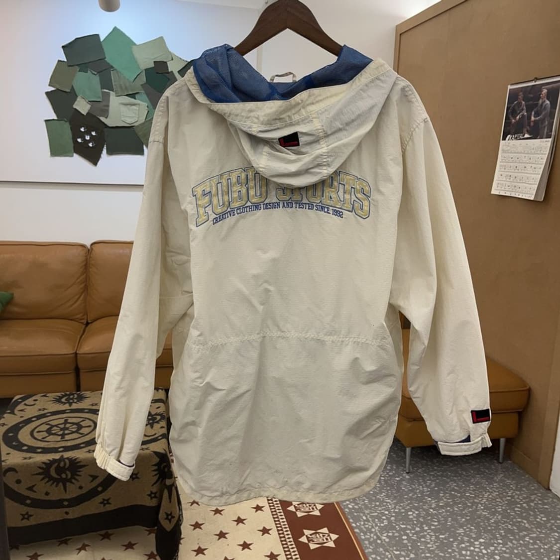 푸부 올드스쿨 빈티지무드 바람막이 자켓 100 C08726 상품이미지4