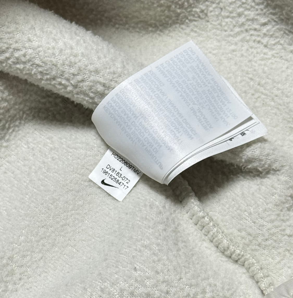 나이키 화이트 모카 투웨이 쉐르파 후리스 상품이미지9