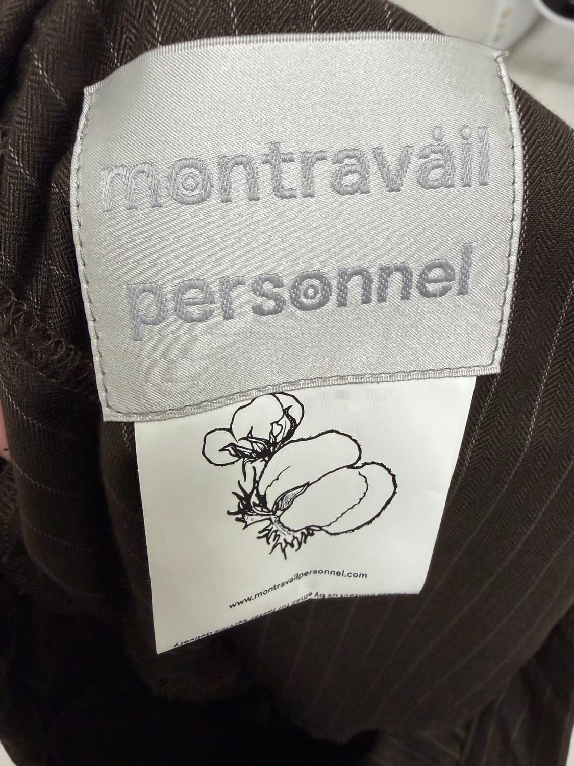 Montravailpersonnel stripe pants brown 상품이미지3