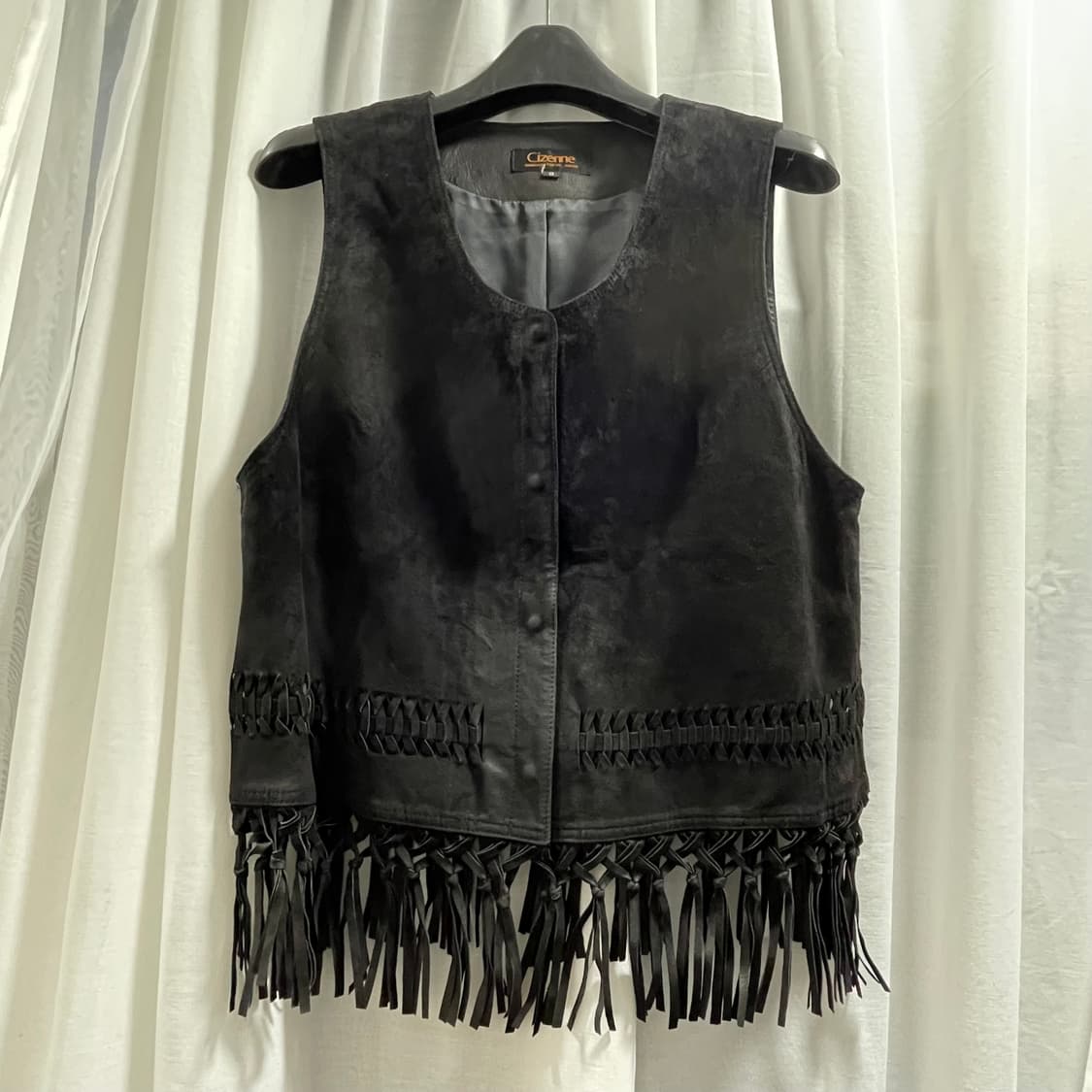 재팬 빈티지/ 스웨이드 프린지 크롭 베스트/ 95 상품이미지1