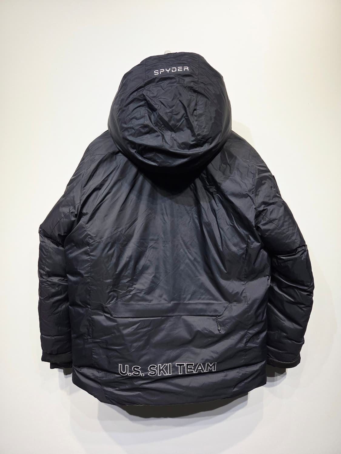 스파이더 US 스키팀 구스다운 블랙_M 상품이미지3