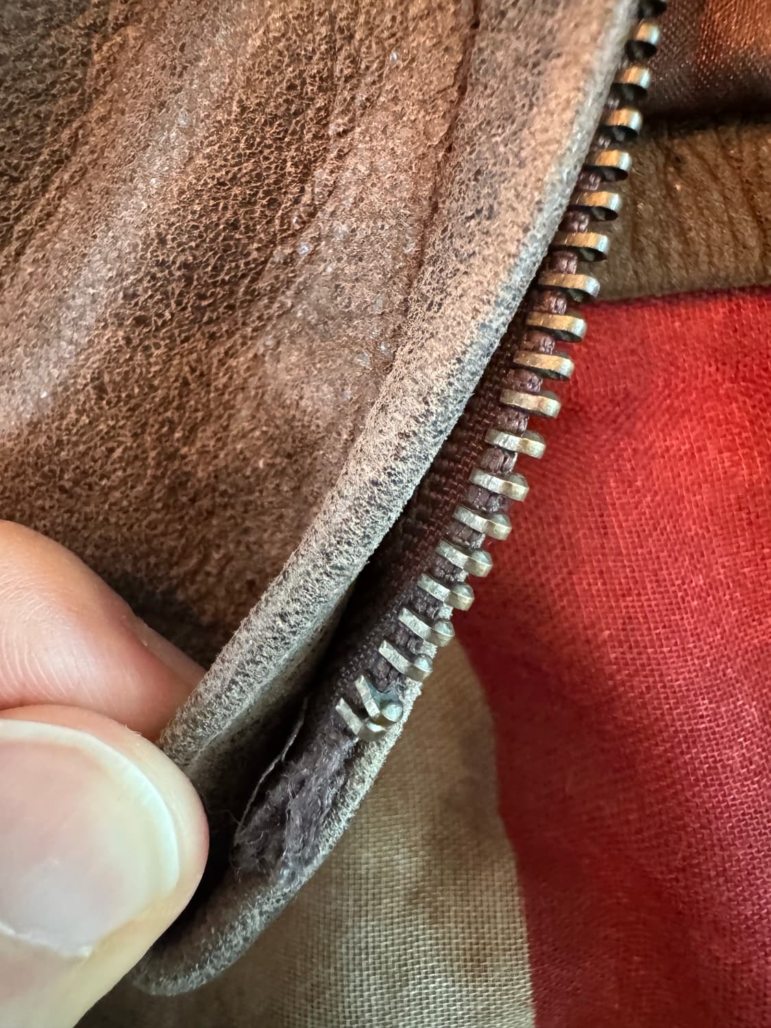 빈티지 소가죽 레더 자켓 상품이미지5