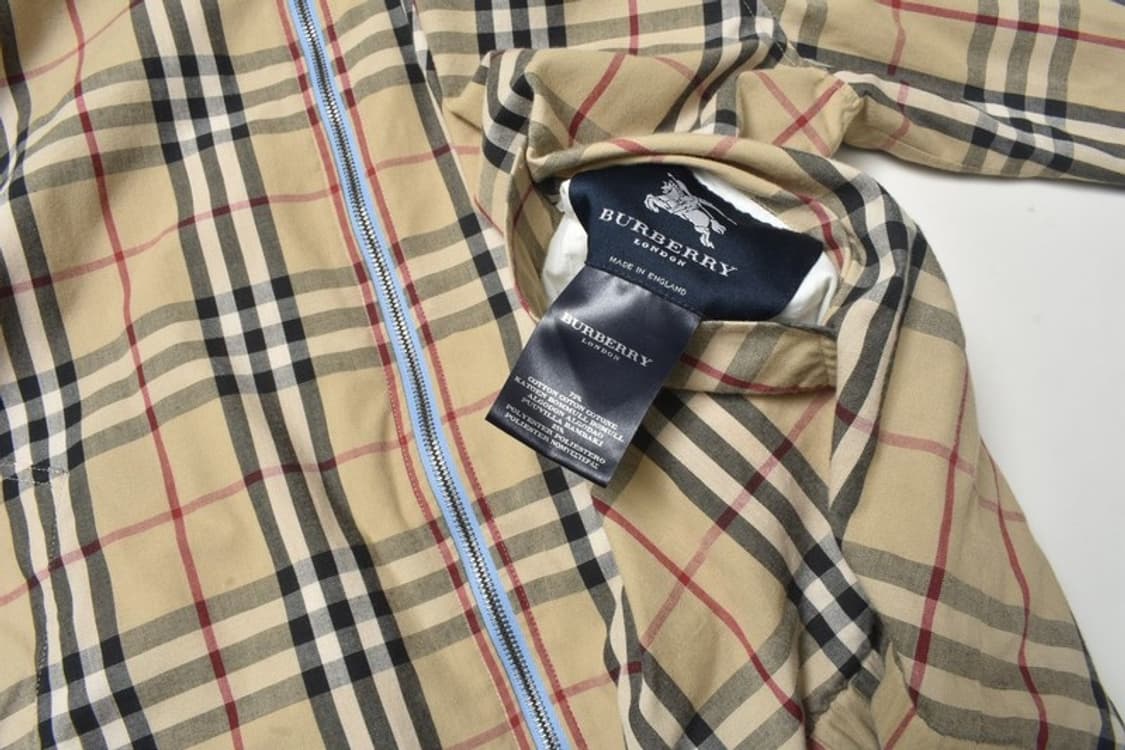 버버리 양면 노바체크 블루종 자켓 50 N1180 상품이미지6