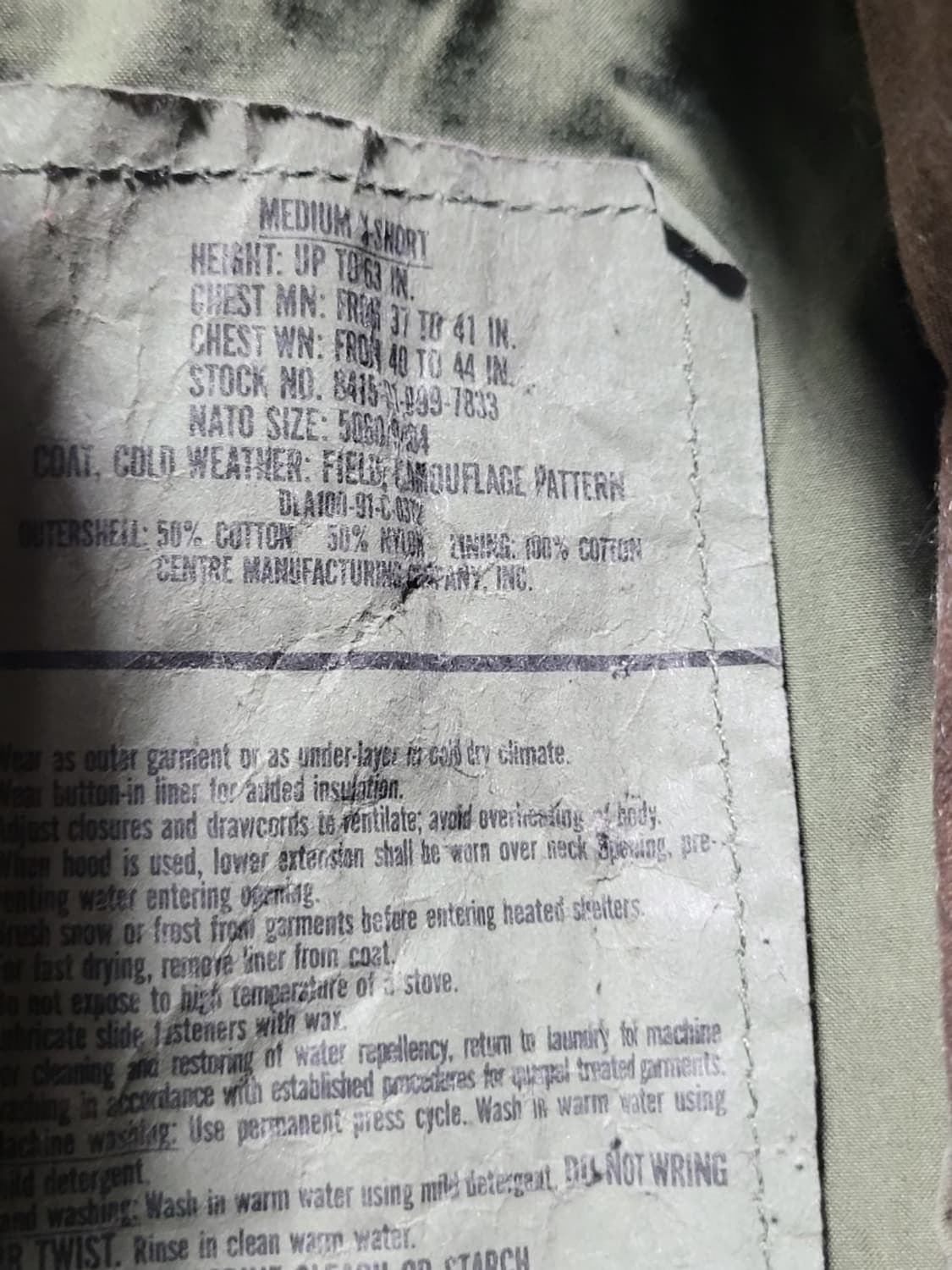 미 얼룩이 m65 야상 상품이미지5