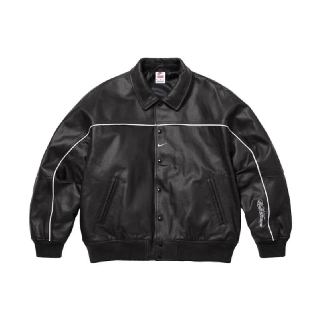 나이키 x 슈프림 레더 바시티 자켓 XL 택달린 새상품 상품이미지1