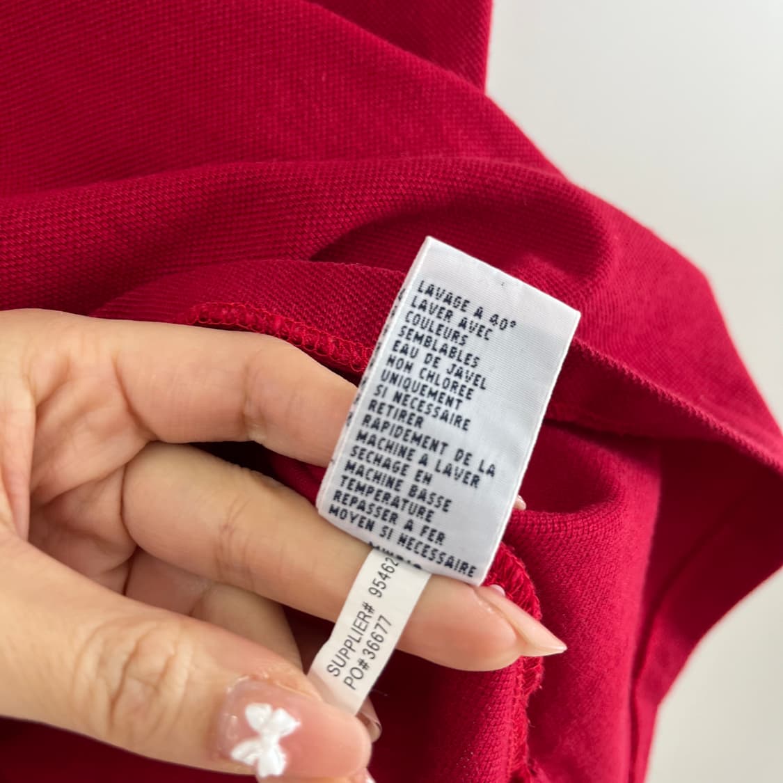 폴로 랄프로렌 빅포니 레드 카라 반팔 티셔츠 상품이미지6