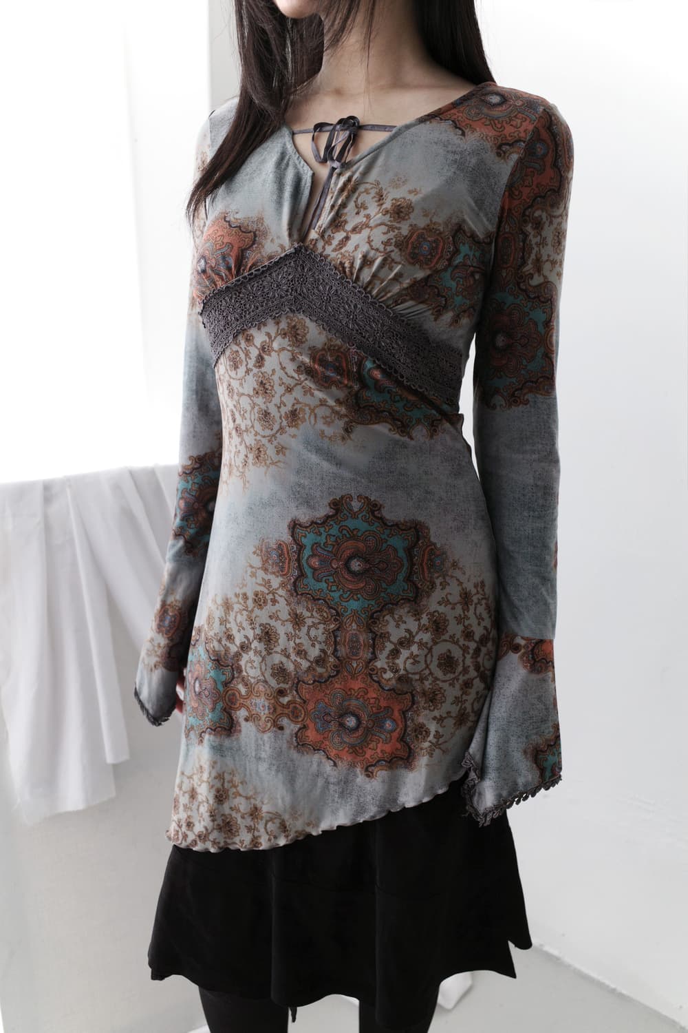 oriental unbalanced long sleeve 상품이미지1