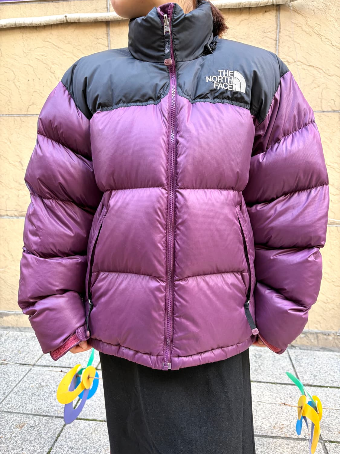 노스페이스 퍼플 보라색 눕시 700 패딩 상품이미지1