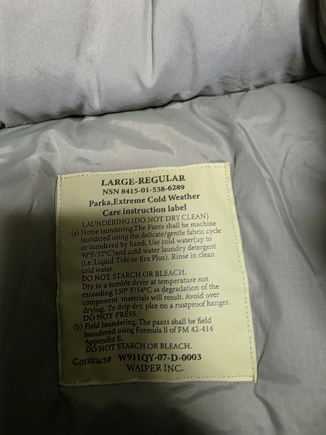 Waiper level7 자켓 L 상품이미지2