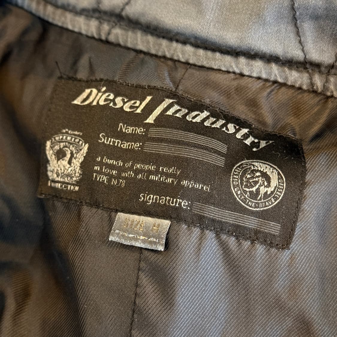 디젤 밀리터리 베이스 소매 라인 디테일 자켓 상품이미지9