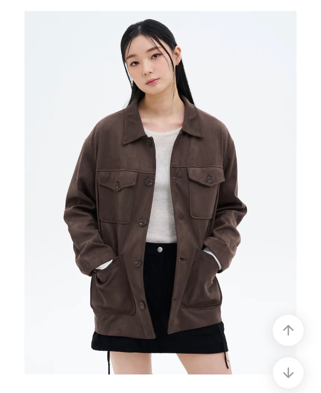 에잇세컨즈 스웨이드 재킷 상품이미지1