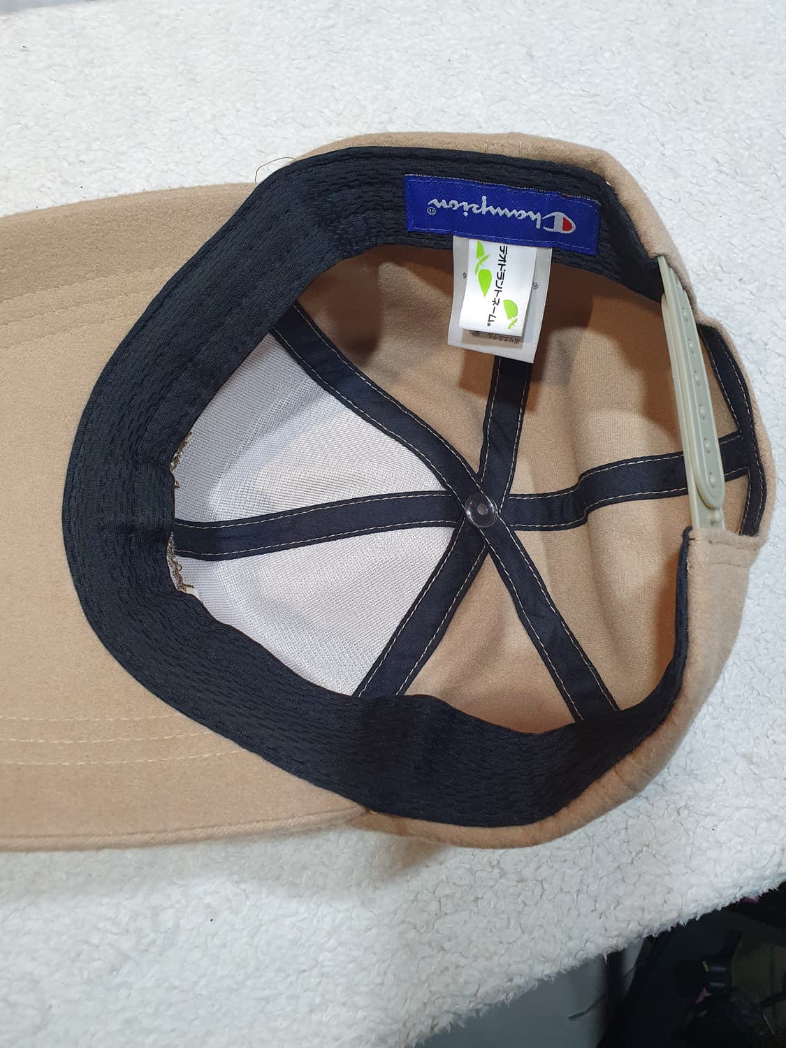 챔피온 베이지 볼캡 모자 상품이미지2