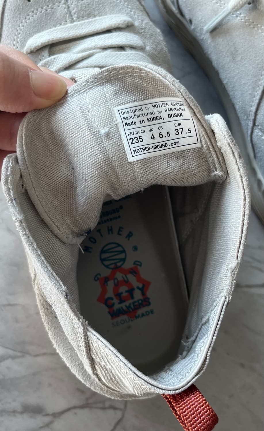 마더그라운드 스웨이드 스니커즈 235사이즈 상품이미지5