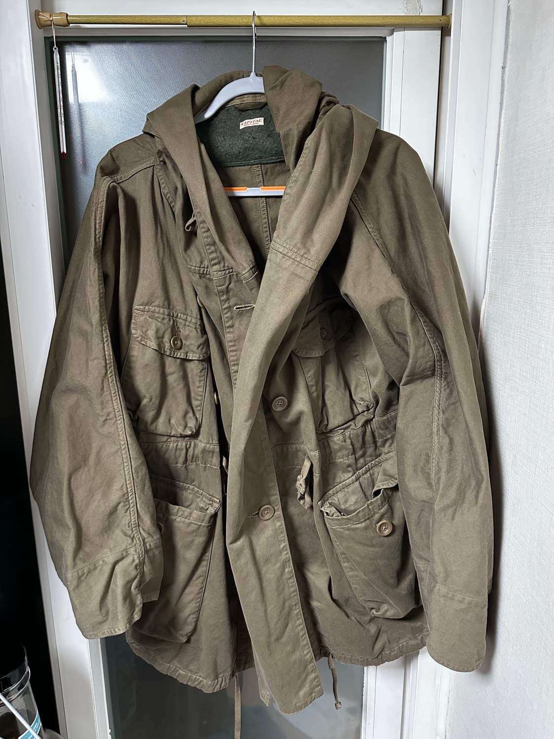 캐피탈 카츠라기 링코트 카키 상품이미지1