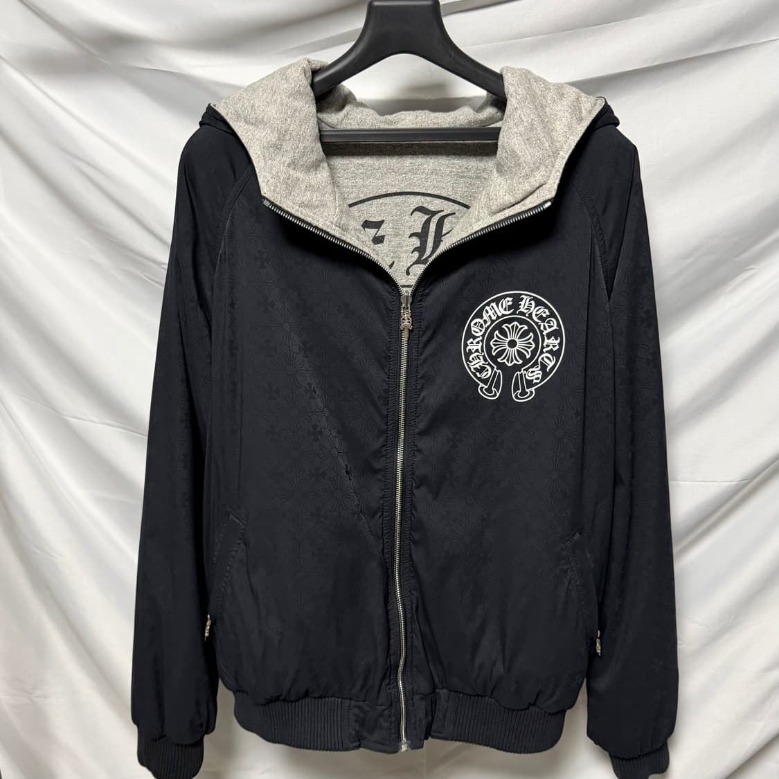 [S+급/L] 크롬하츠 GED 리버서블 후드 블루종 봄버자켓 상품이미지1