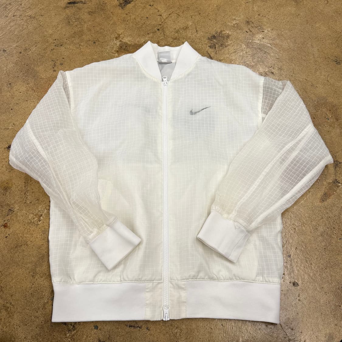 [정품/S] 나이키 시스루 화이트 봄버 자켓 b16 상품이미지2