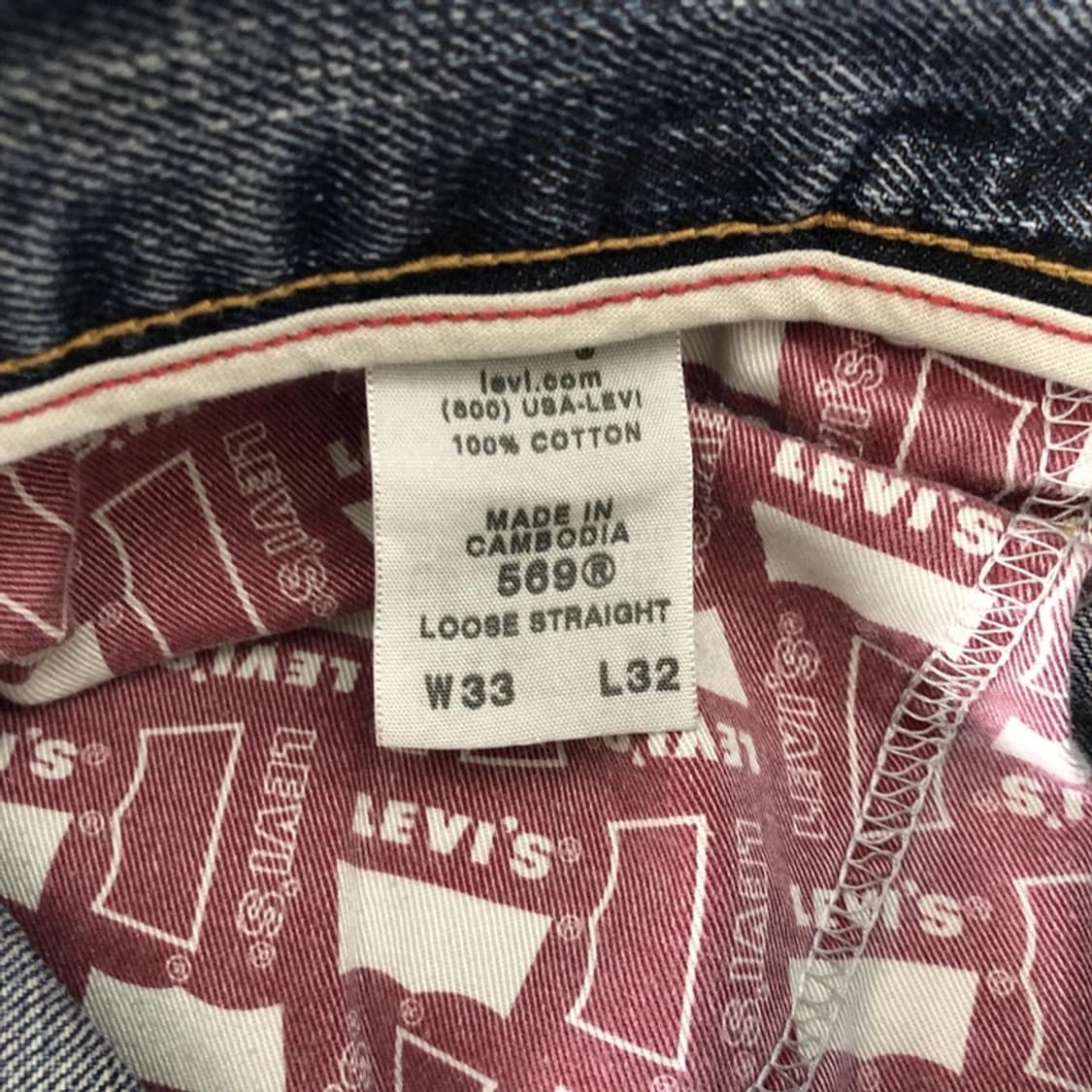 리바이스 빈티지 usa levi 레어템 569 스트레이트 루즈 데님팬츠 상품이미지10