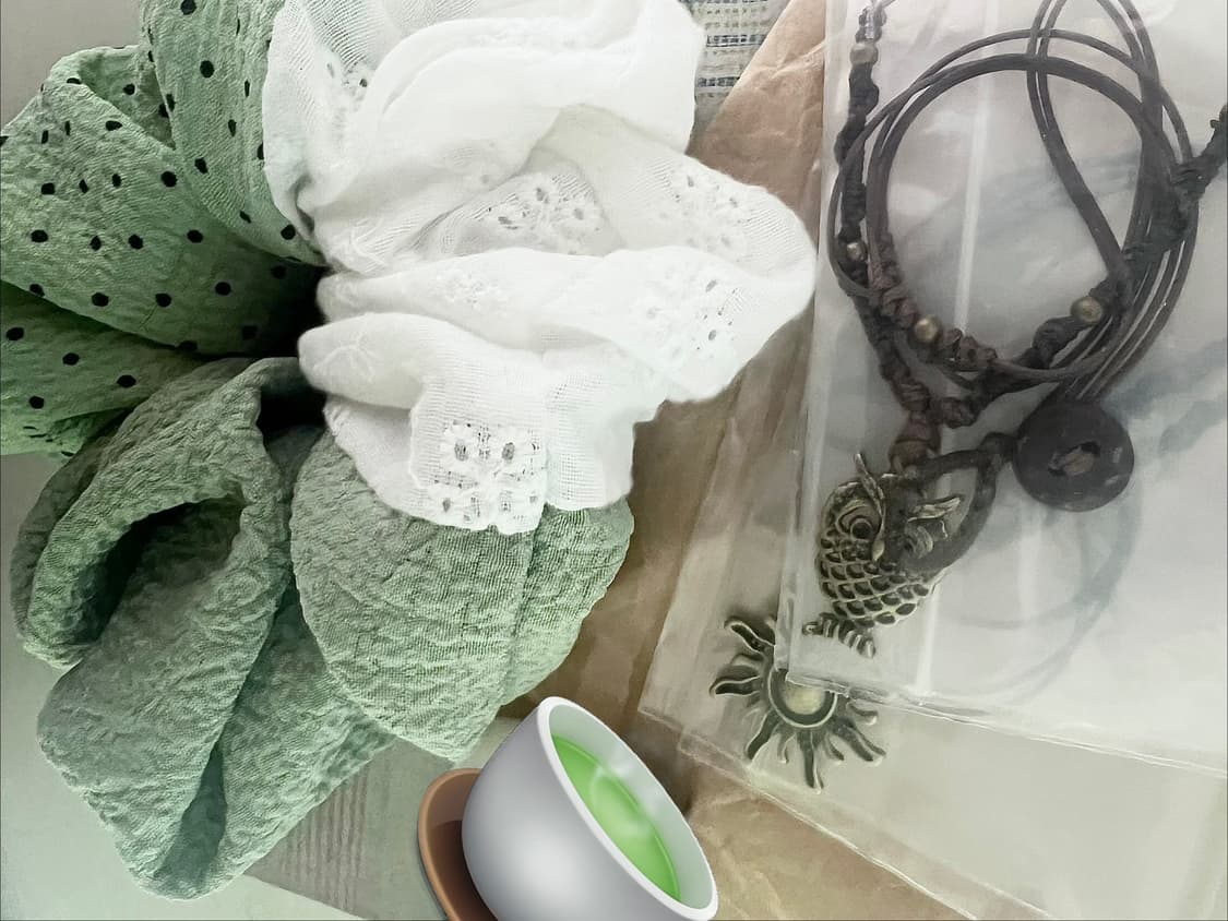 [3개. 일괄판매] 카모메산장 슈슈와 목걸이들 상품이미지2