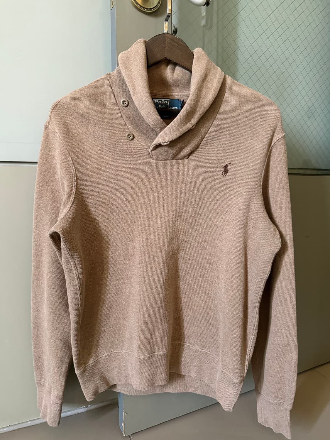 Polo by Ralph Lauren 숄 칼라 버튼 니트 상품이미지2