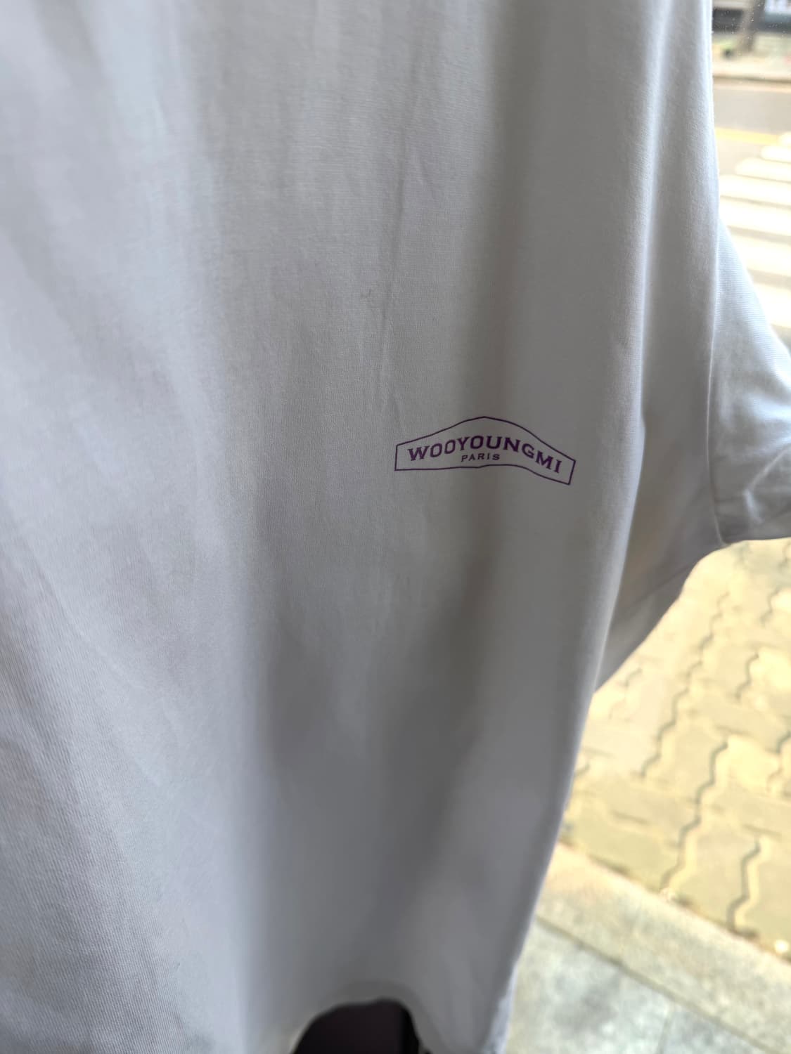 46/ 우영미 백플라워 프린팅 반팔 상품이미지5