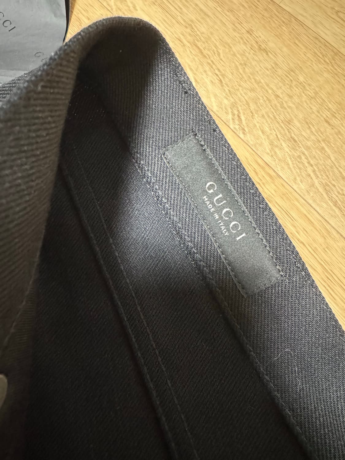 [32] 구찌 뎀나 홀스빗 데님 팬츠 블랙 상품이미지3