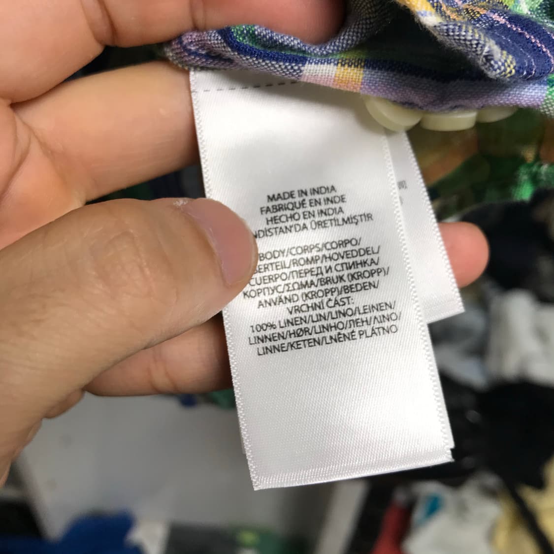 폴로 랄프로렌 데일리 체크 린넨셔츠 상품이미지4