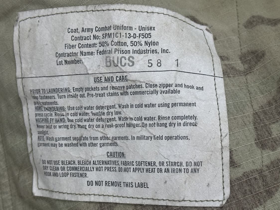 미군 OCP 멀티캠 전투복 상의 (M/XL) (L) 상품이미지9