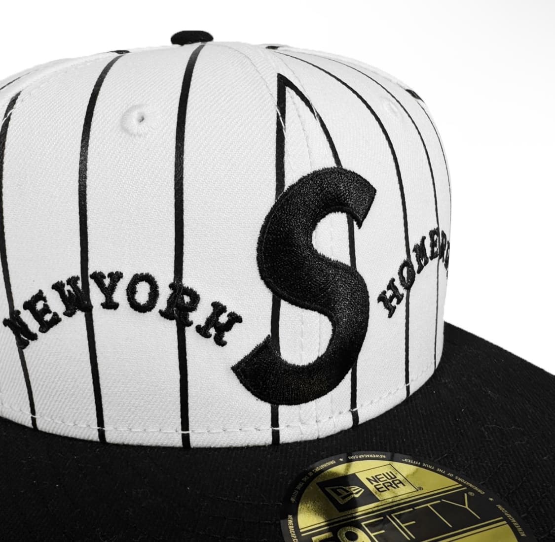 [57.7cm] 슈프림 x 홈런 S로고 뉴에라 스트라이프 스냅백 모자 상품이미지4