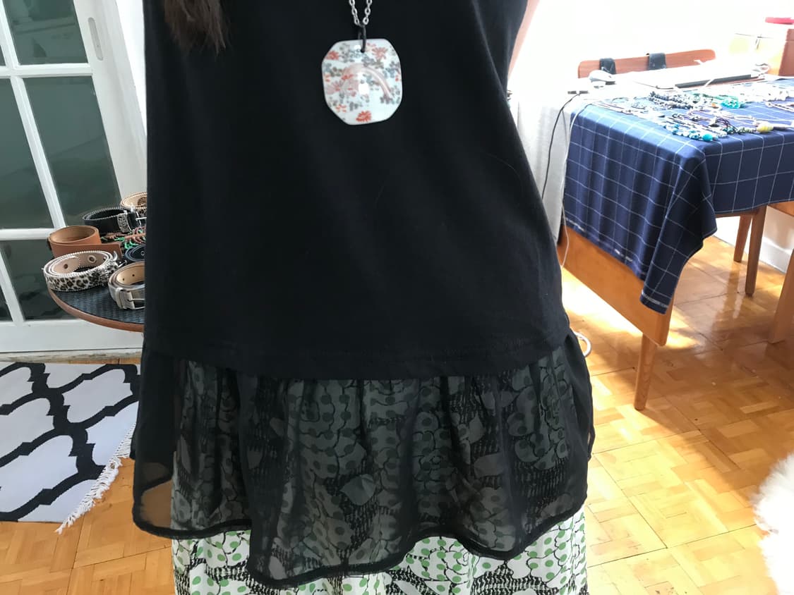 vintage frill sleeveless 상품이미지1
