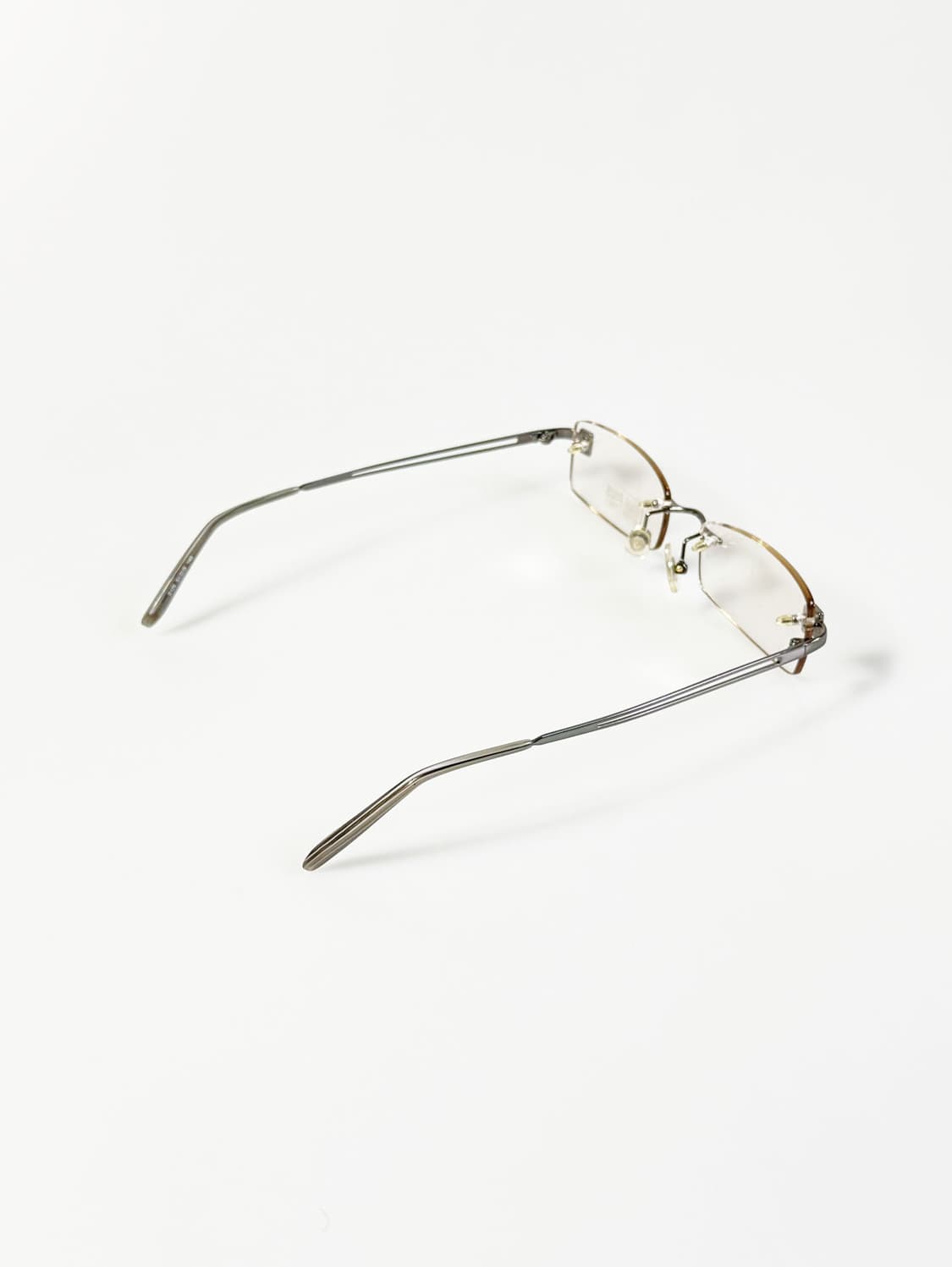 R&B EYEWEAR 메탈 무테 스퀘어 프레임 빈티지 안경 상품이미지4