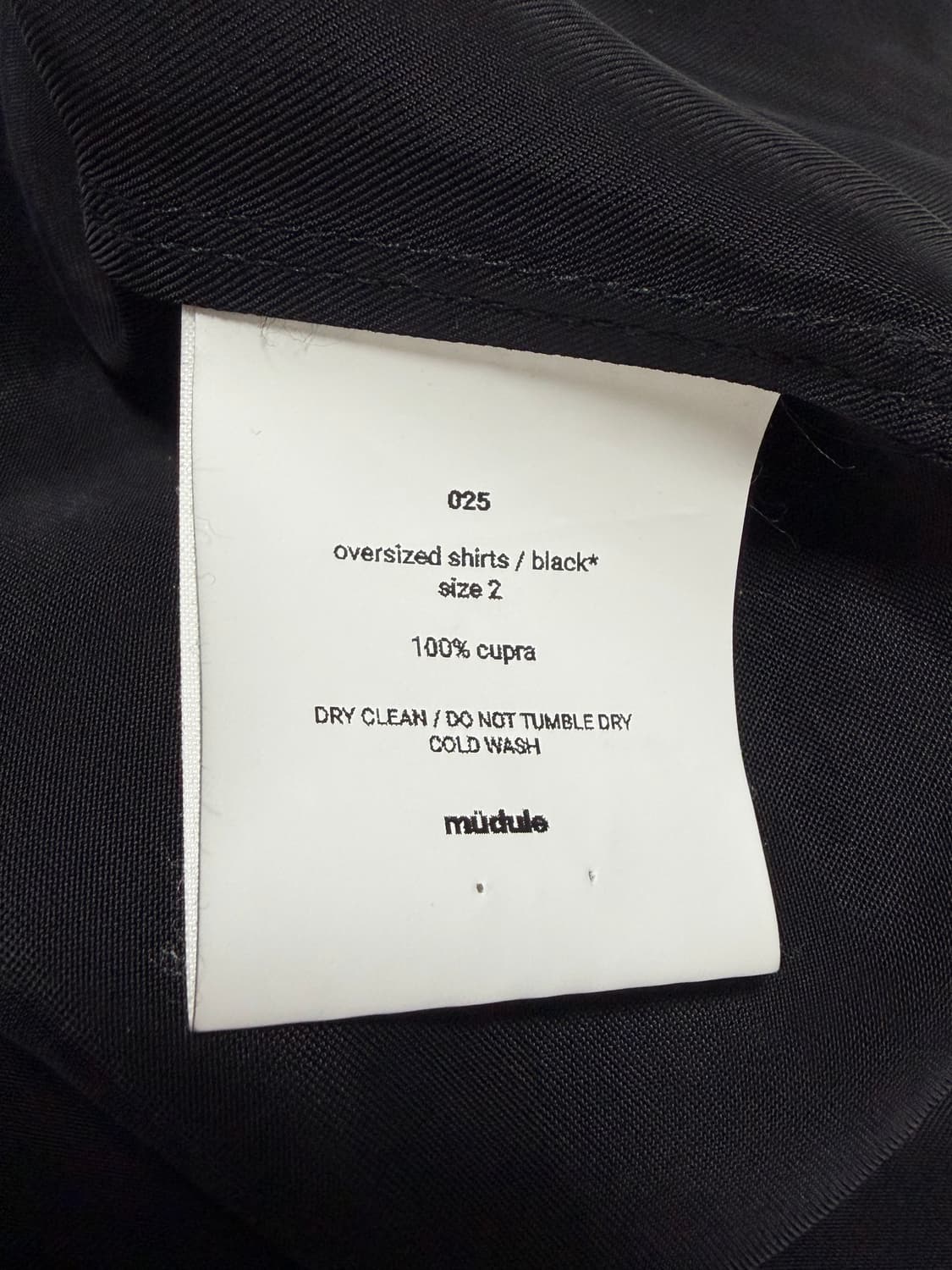 Mudule 머듈 큐프라셔츠 블랙 2 상품이미지3