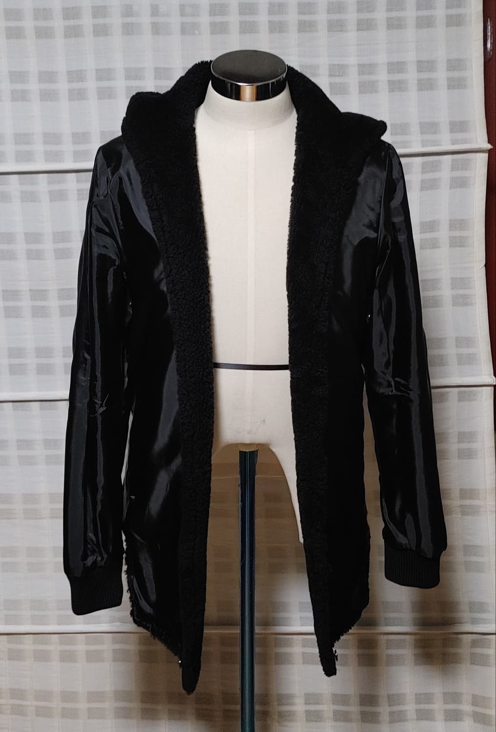 (한섬) 타임옴므 검정 내피탈부착 패딩 점퍼 95 상품이미지5