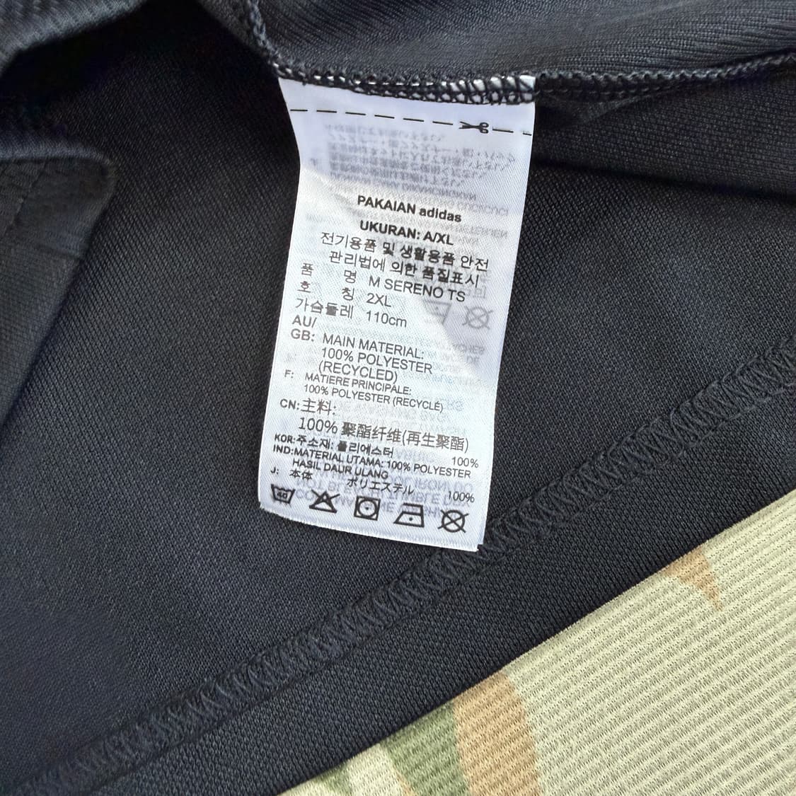 (XXL)아디다스 ADIDAS 삼선 트랙탑 져지(블랙,새상품) 상품이미지4