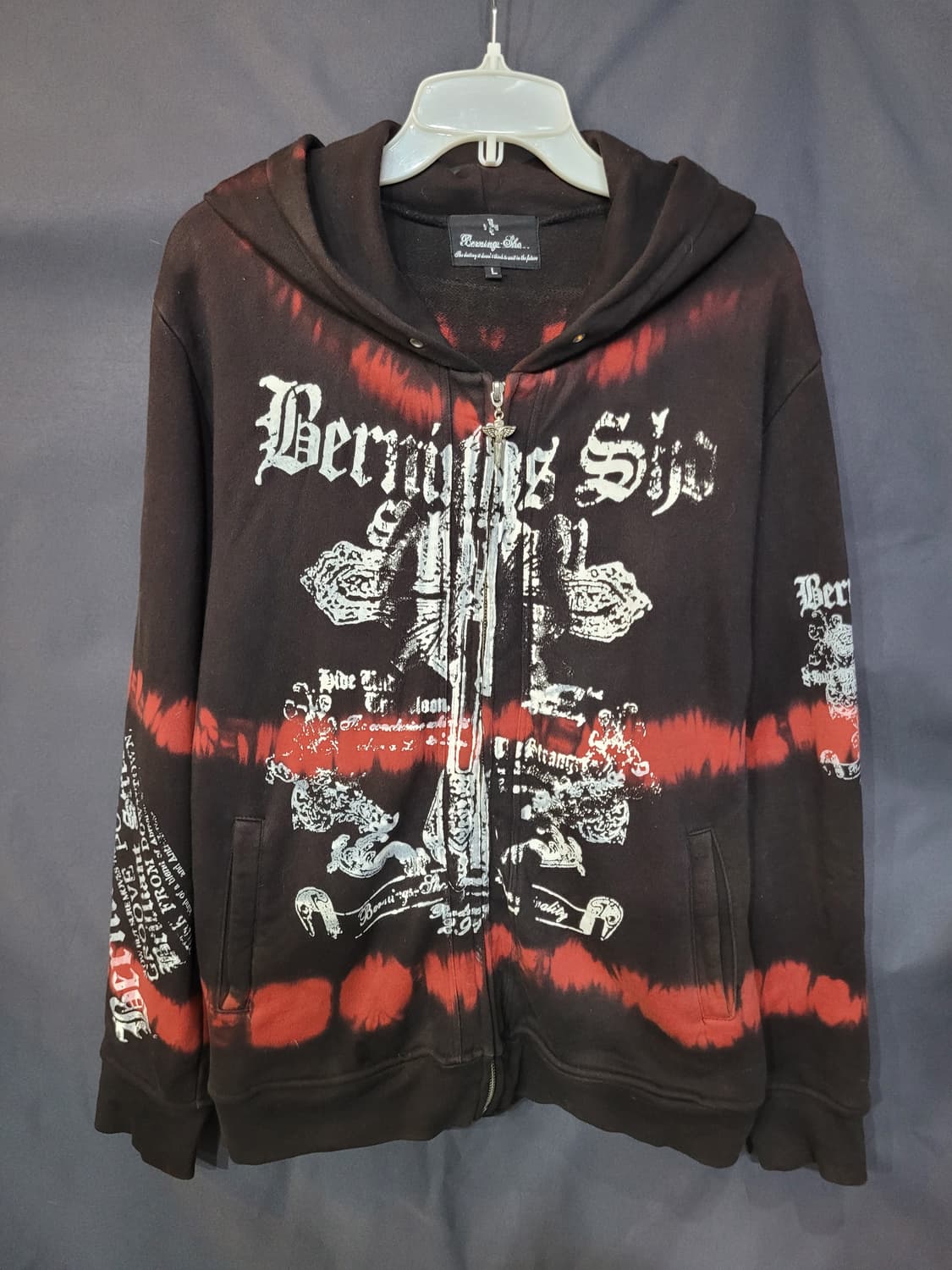 Berning Sho 버닝쇼 빈티지 펑크 후드집업 자켓  상품이미지8
