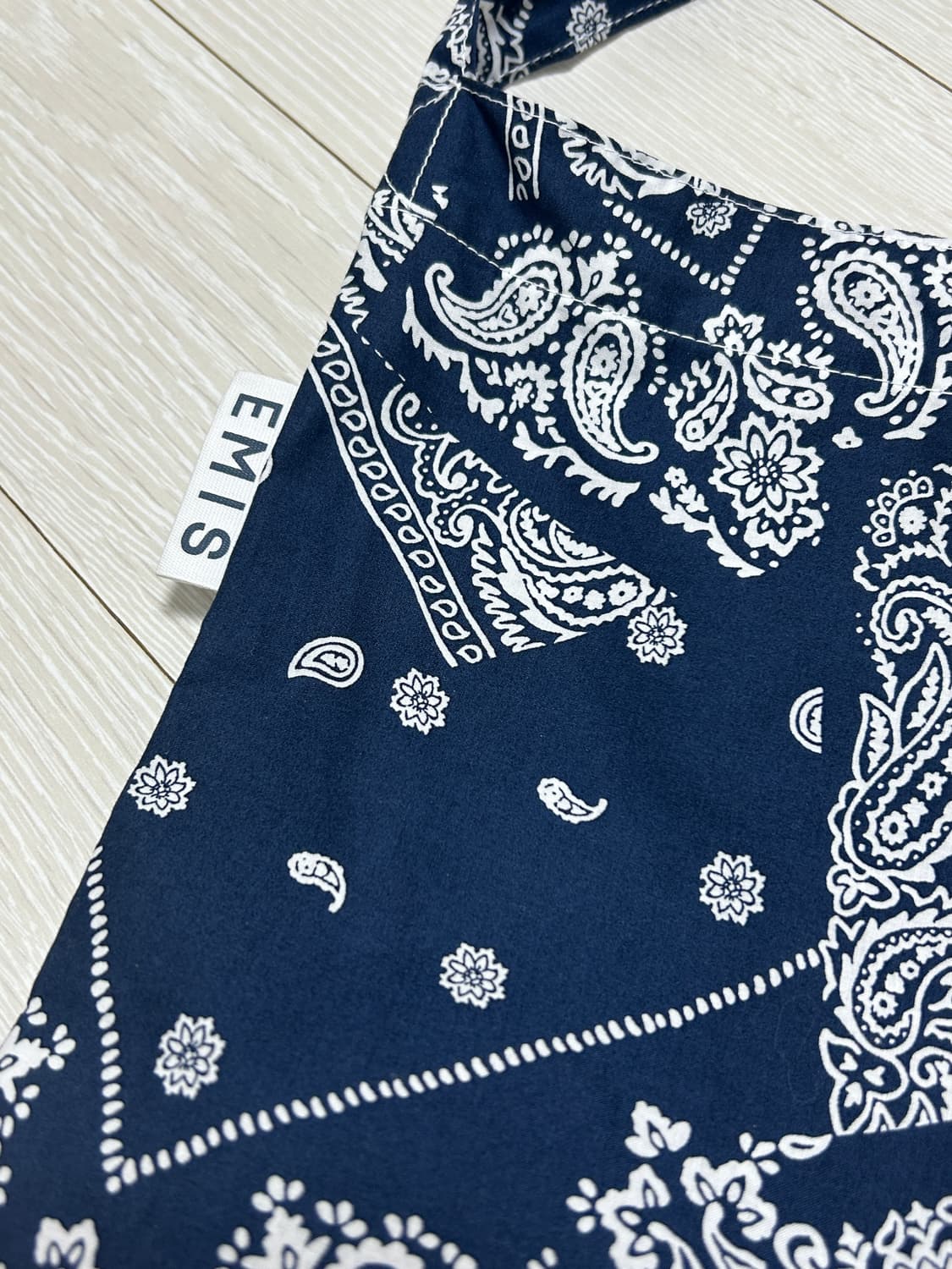 이미스 PAISLEY ECO BAG 페이즐리 에코백 네이비 팝니다 상품이미지3