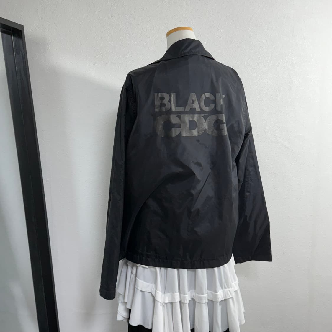 블랙 cdg 씨디지 꼼데가르송 라운드카라 자켓 l 상품이미지2