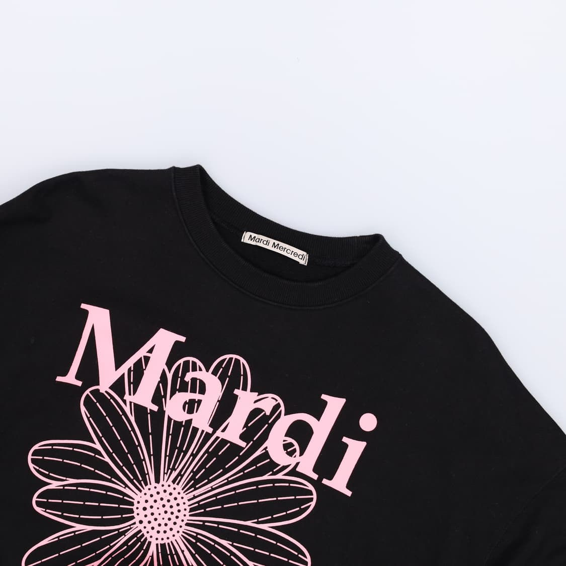 [F] 마르디 메크르디 오버핏 빅프린팅 맨투맨 스웻셔츠 블랙 3803 상품이미지3