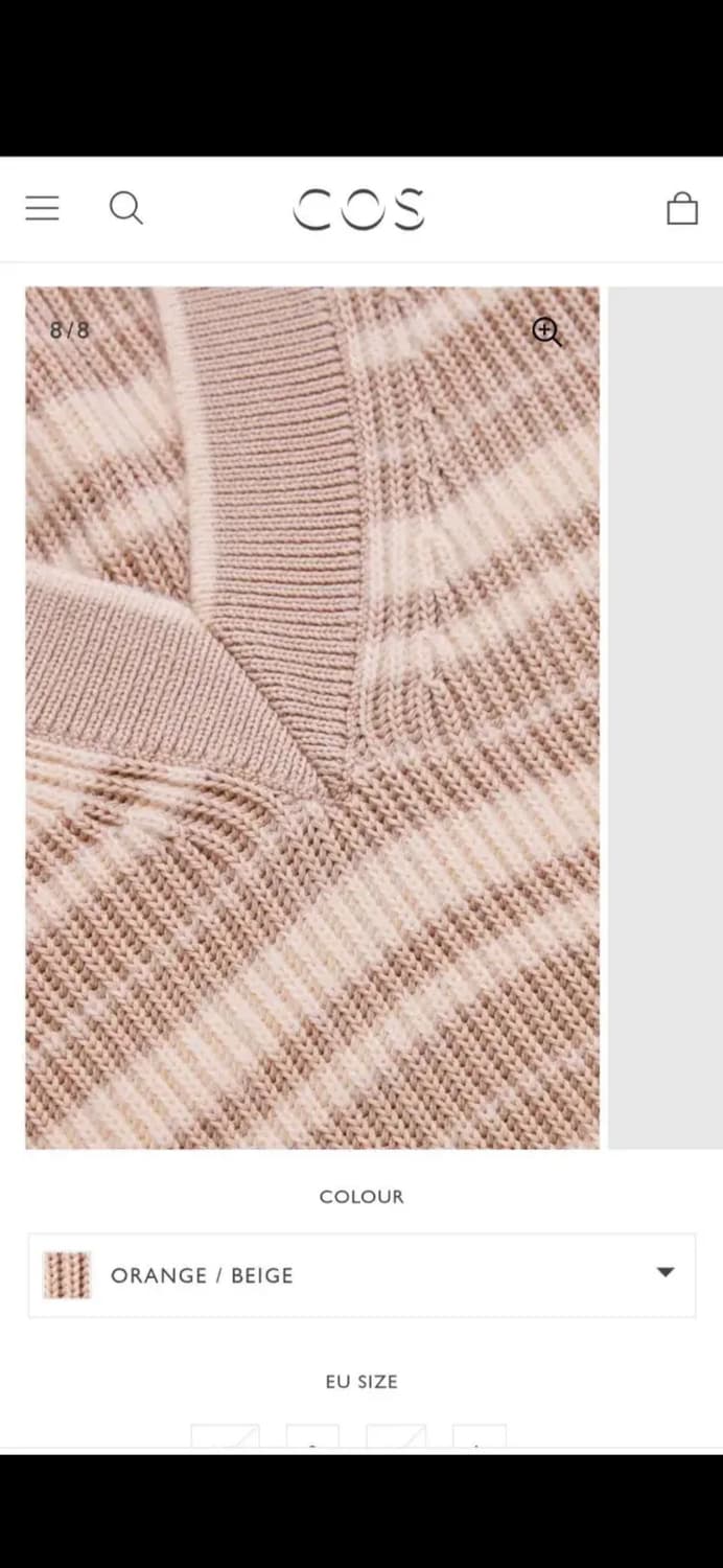 (새상품) COS 코스 스트라이프 니트 베스트 조끼 XS 상품이미지2