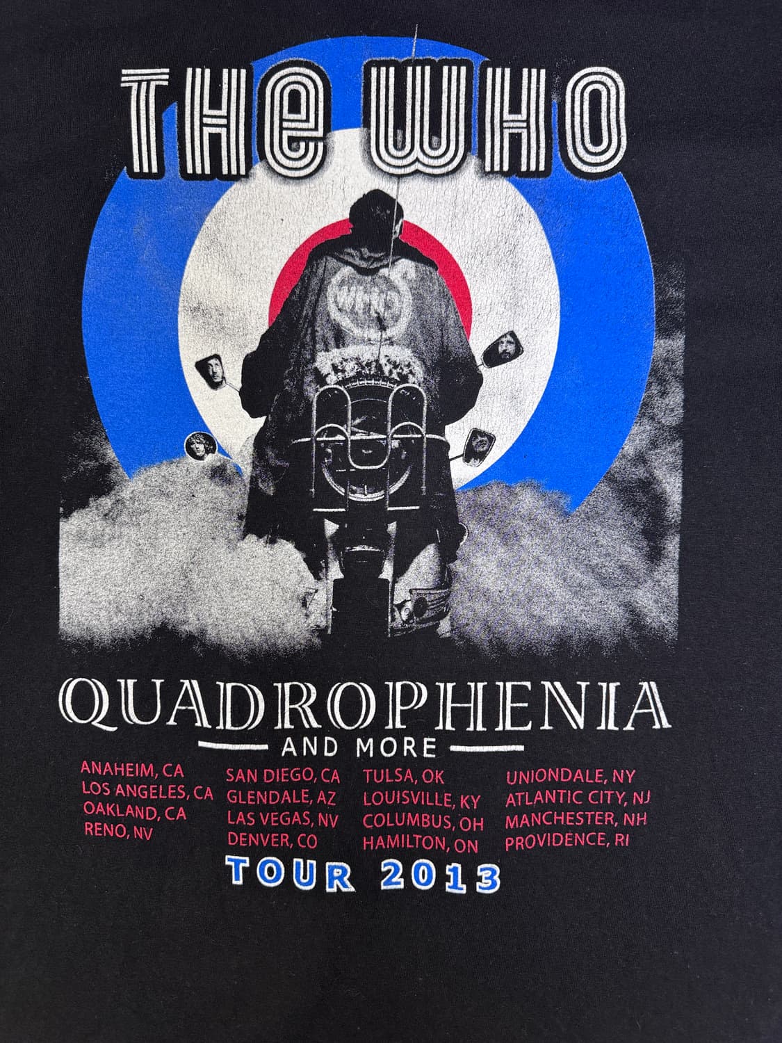 빈티지 더후 THE WHO QUADROPHENIA 2013 티셔츠 XL 상품이미지5
