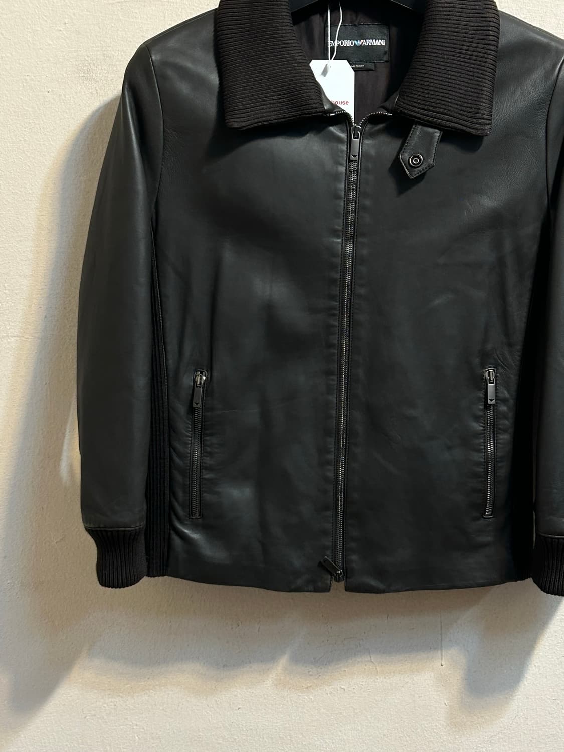 엠포리오 아르마니 레더 블루종 자켓 상품이미지3