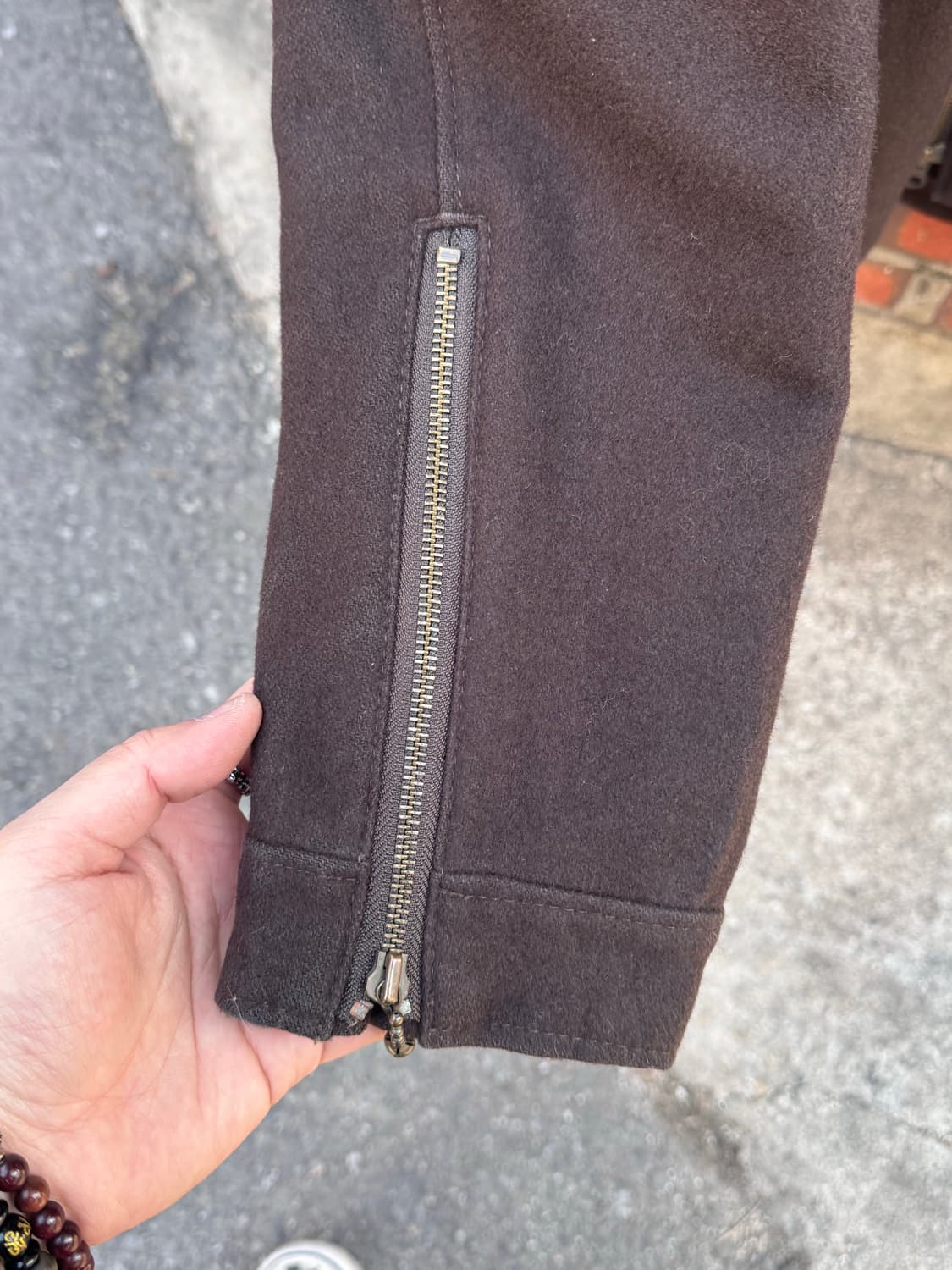 Victim 투웨이 언발란스 울 더블 라이더자켓 상품이미지7