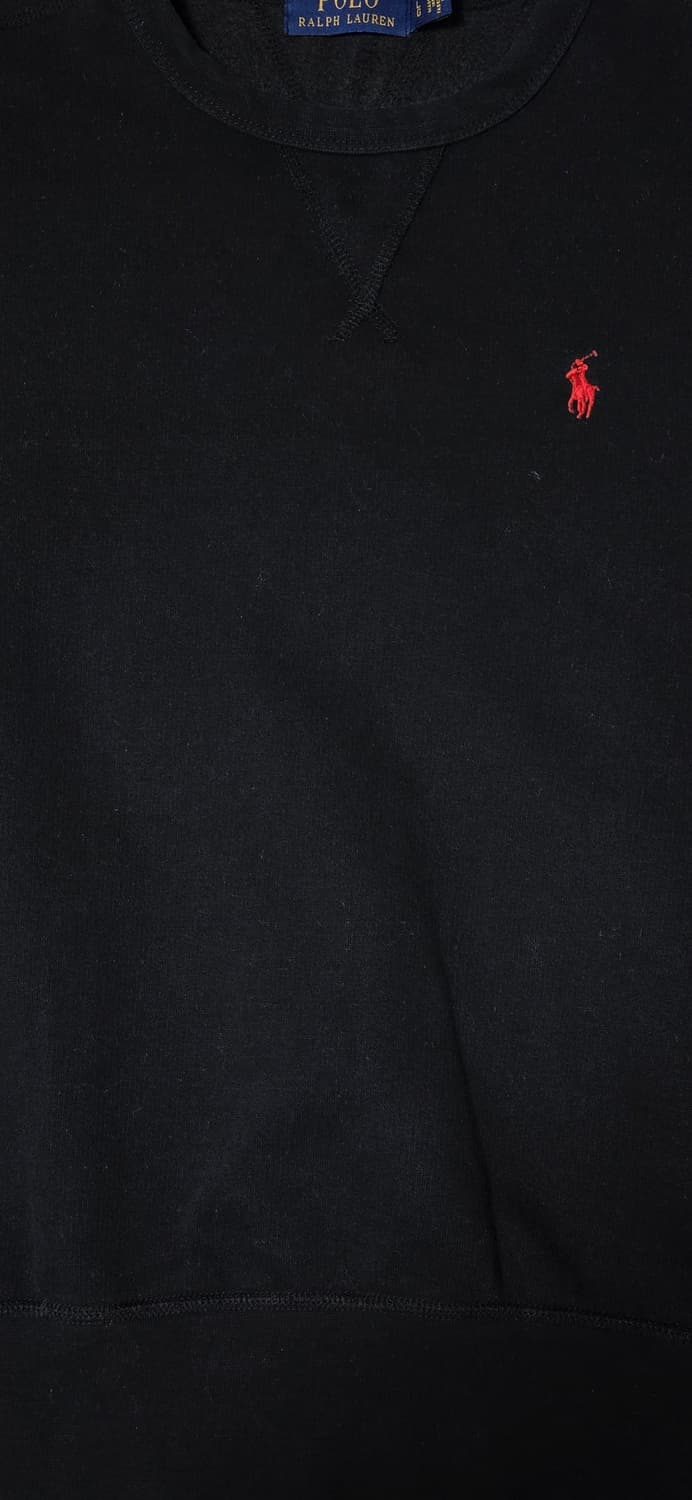 폴로 랄프로렌 블랙 레드포니 맨투맨 L/G 상품이미지5