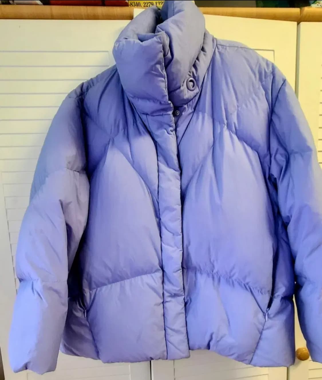 파스텔 블루 컬러 숏패딩 상품이미지1