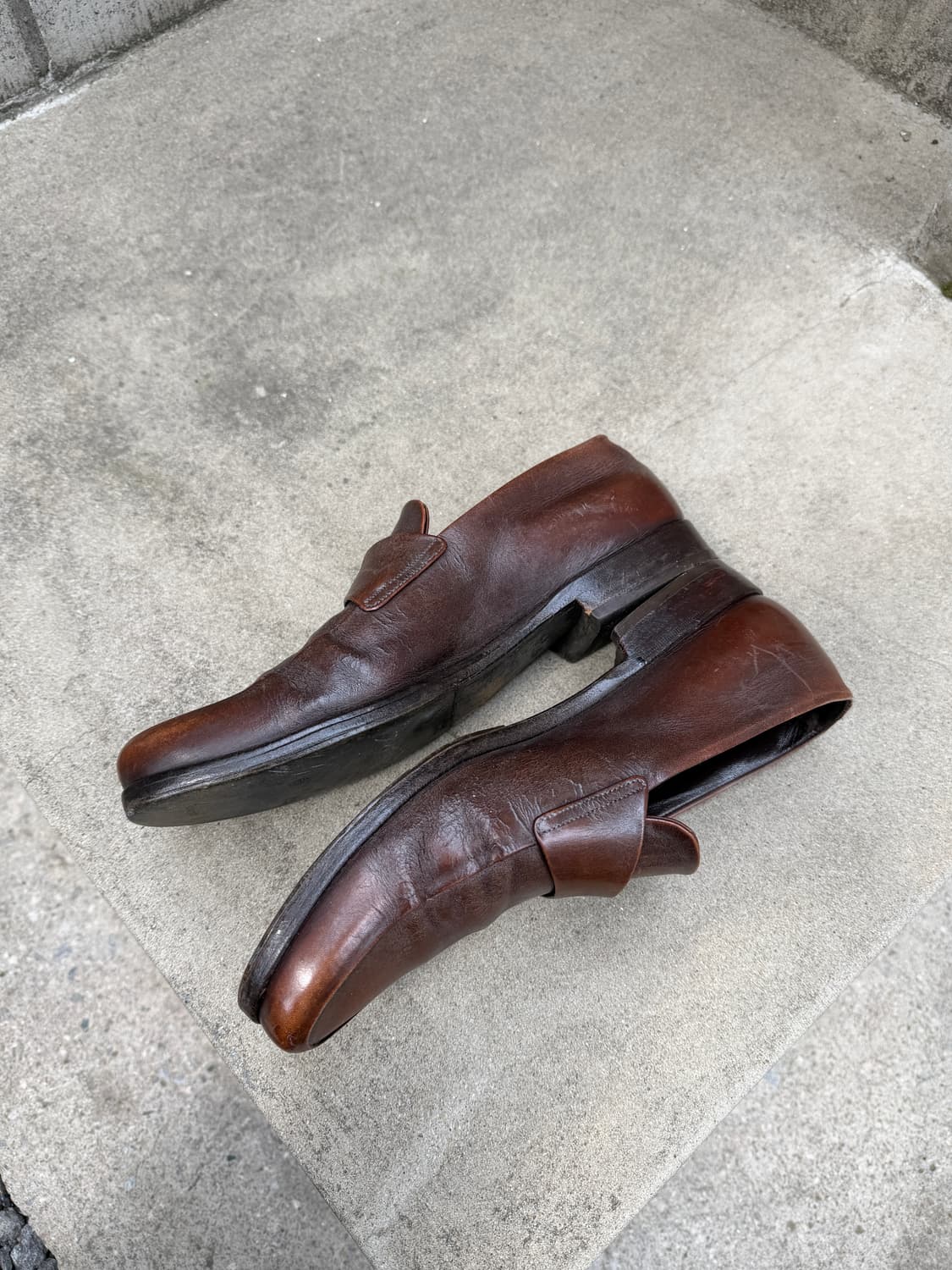 2000s LOUIS VUITTON 빈티지 루이비통 레더 로퍼 상품이미지5