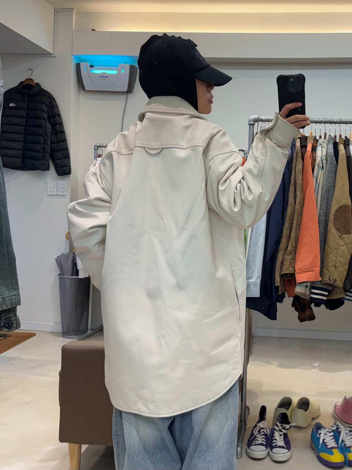 H&M 마르지엘라 레더 코트 상품이미지9