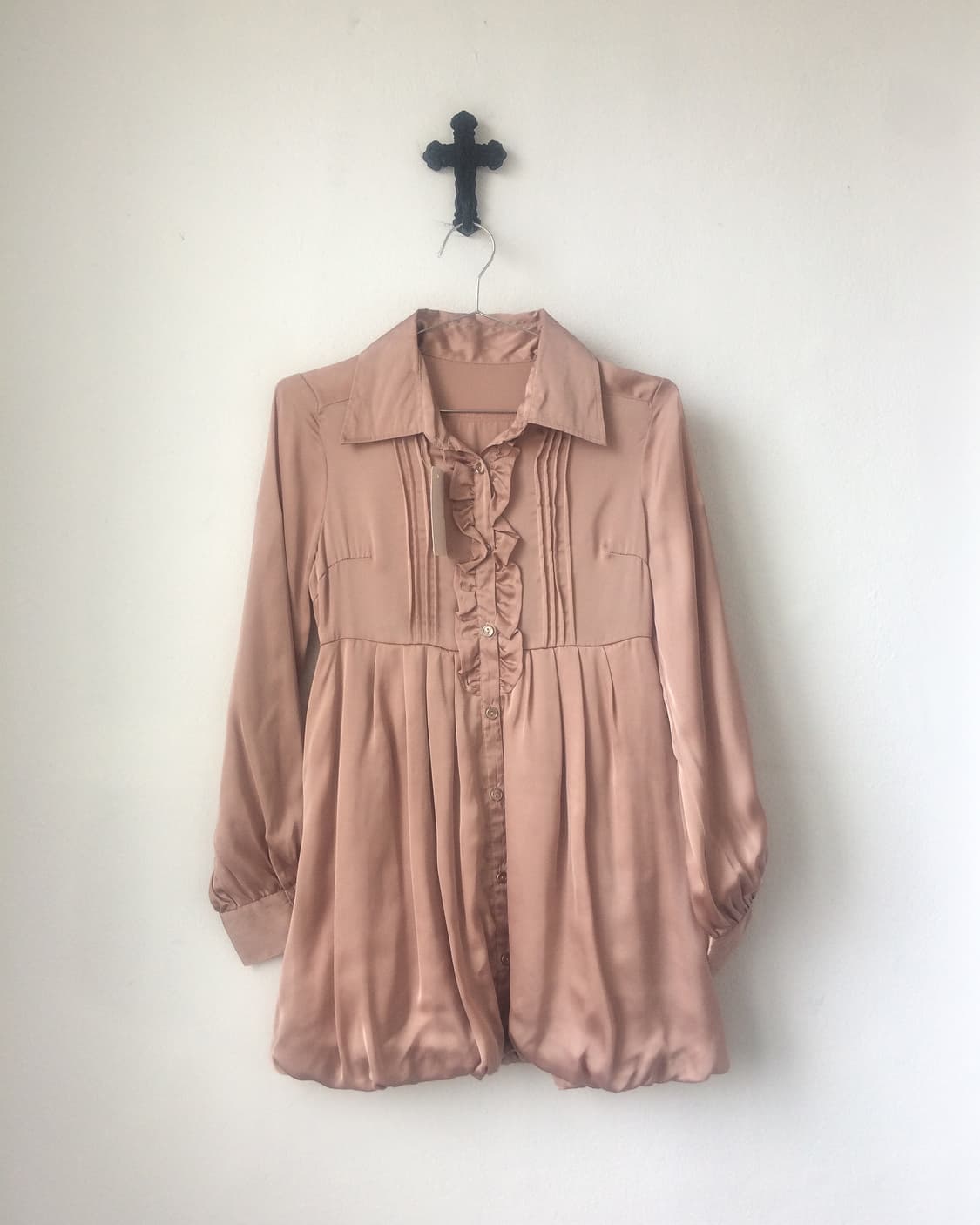 Frill balloon fit shirt onepiece 상품이미지2